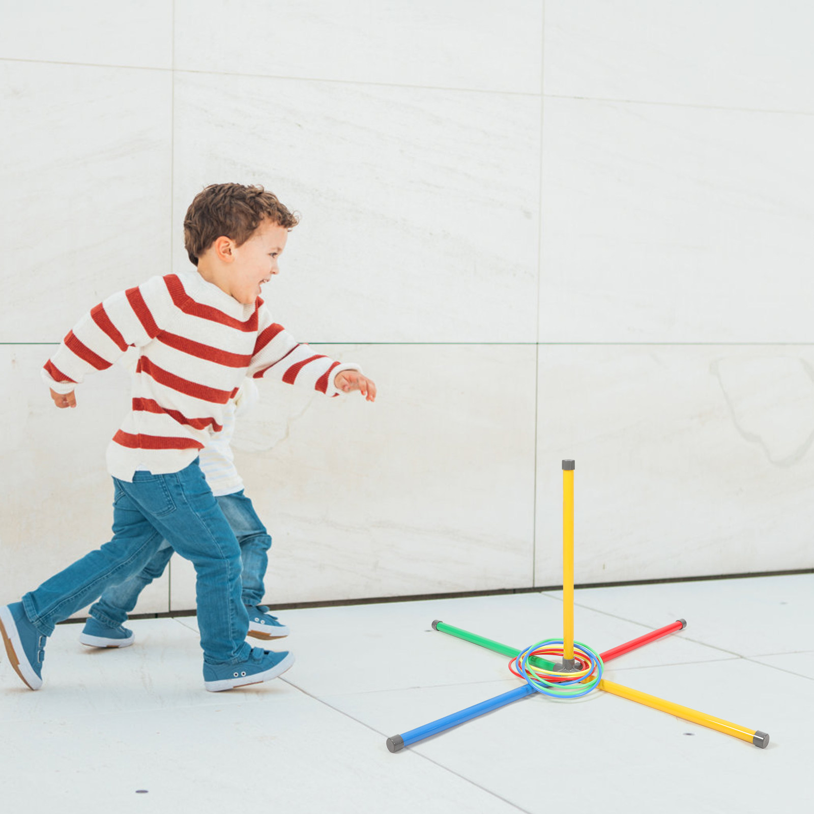 Ring Toss Outdoor - 1Set Toss Ring Game Bright Color