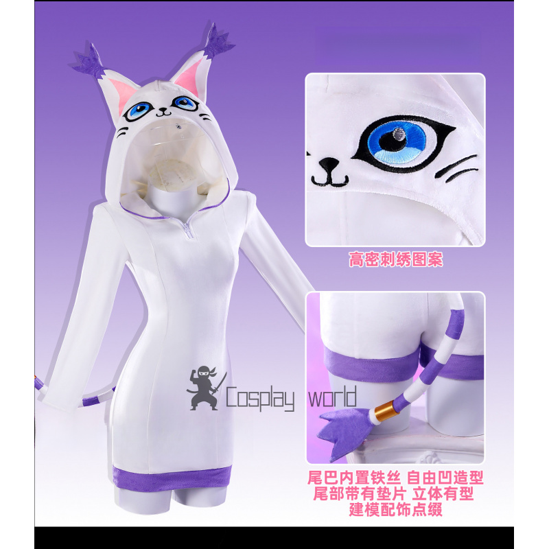 Anime Tailmon‌ Cosplay Costume - Party Games Christmas reseña y precio