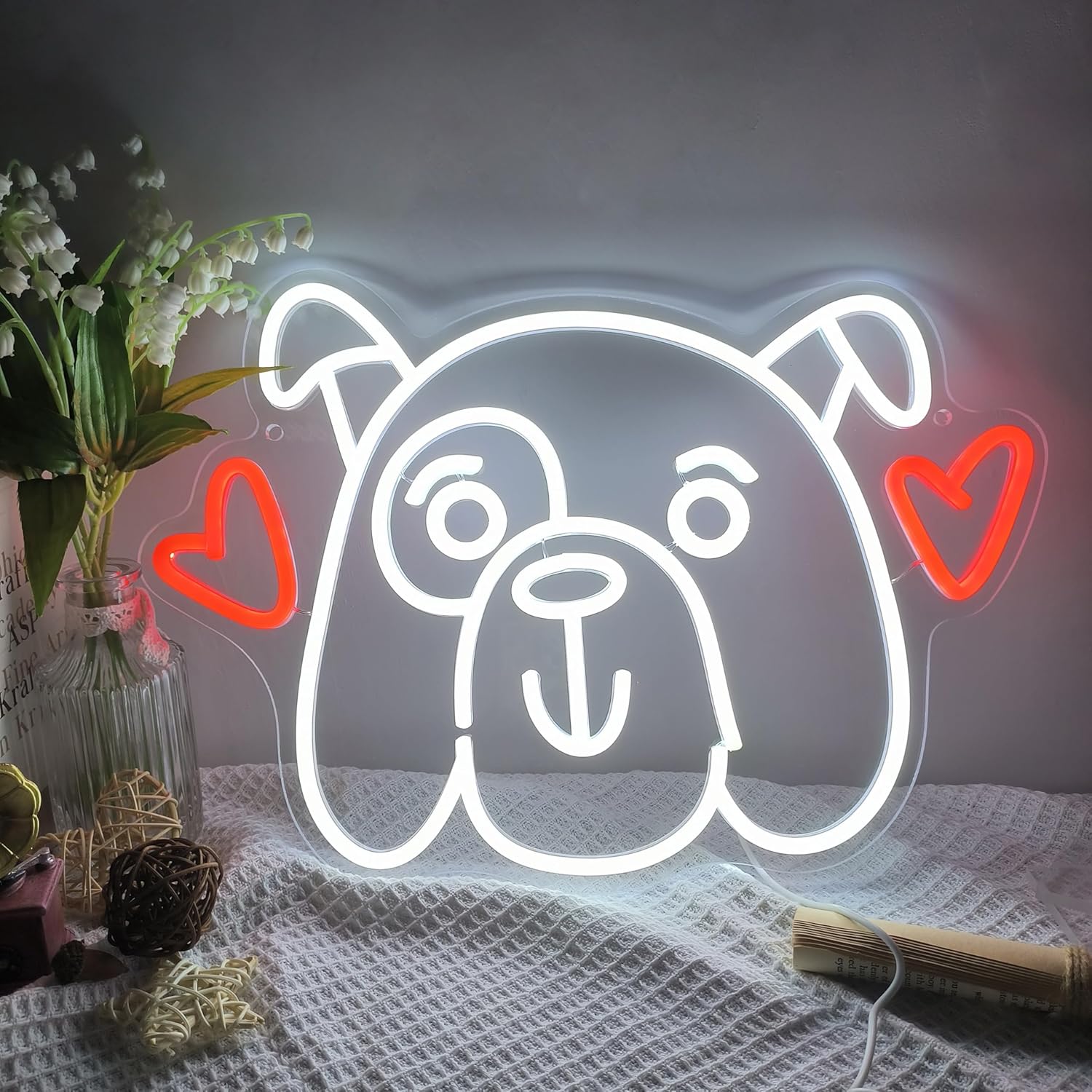 Love Dog Neon Sign LED Neon Li - Party Games Shop reseña y precio