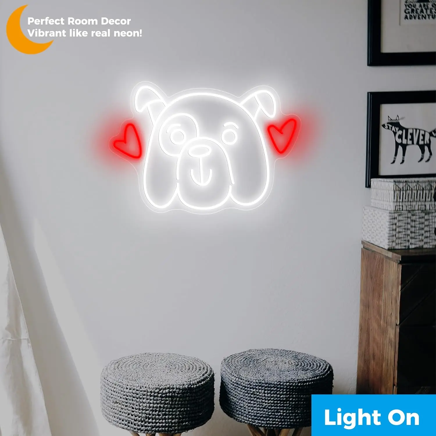 Love Dog Neon Sign LED Neon Li - Party Games Shop reseña y precio
