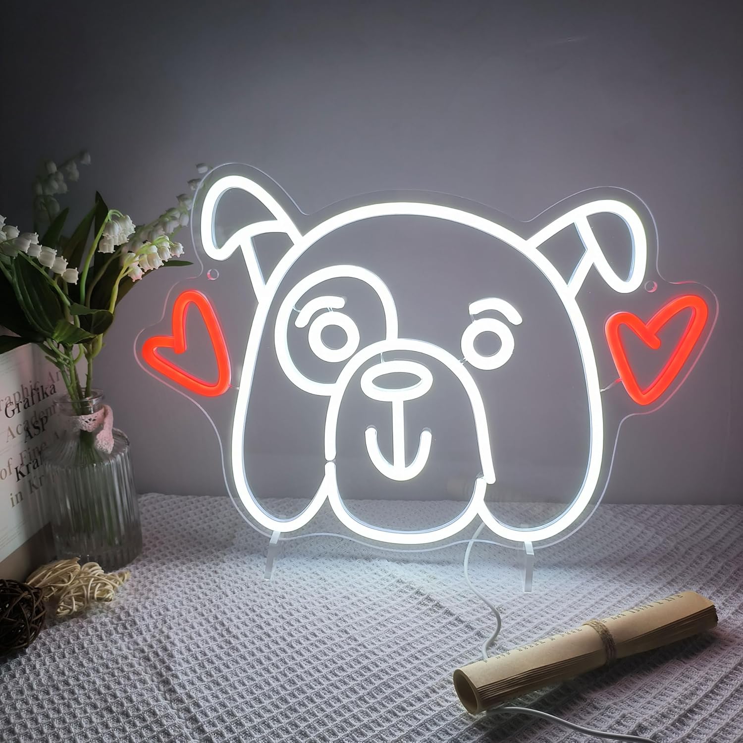 Love Dog Neon Sign LED Neon Li - Party Games Shop reseña y precio