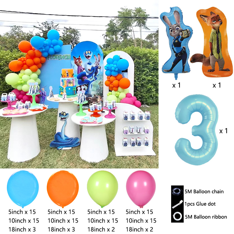 Zootopia Theme Balloon Chain S - Zootopia Party Games reseña y precio