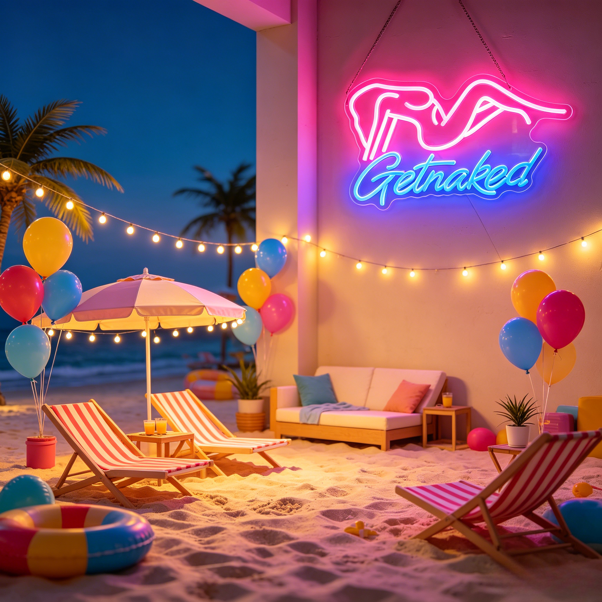 LED Neon Light Sign Lady Body  - Party Games Shop reseña y precio