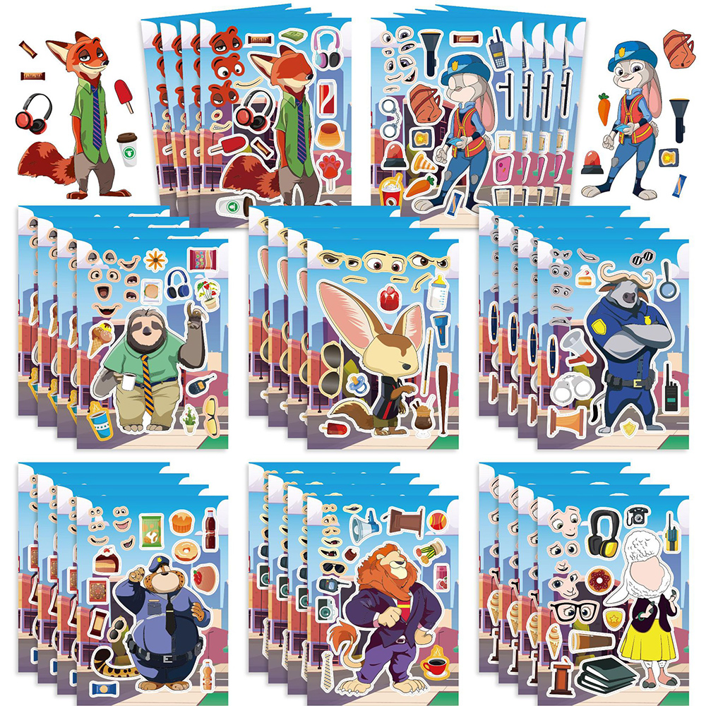 8/16pcs Disney Cartoon Zootopi - Zootopia Party Games reseña y precio