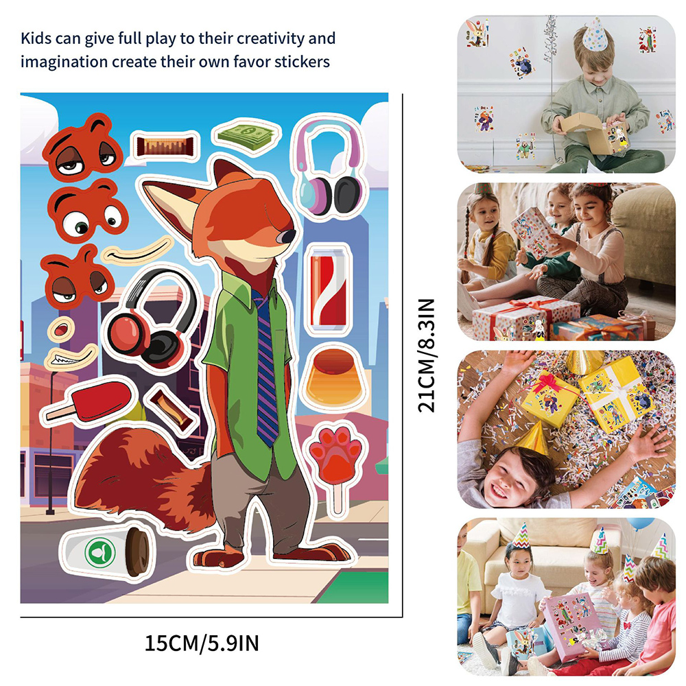 8/16pcs Disney Cartoon Zootopi - Zootopia Party Games reseña y precio