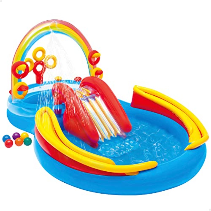 inflatable pool with water sli - Ring Toss Outdoor reseña y precio