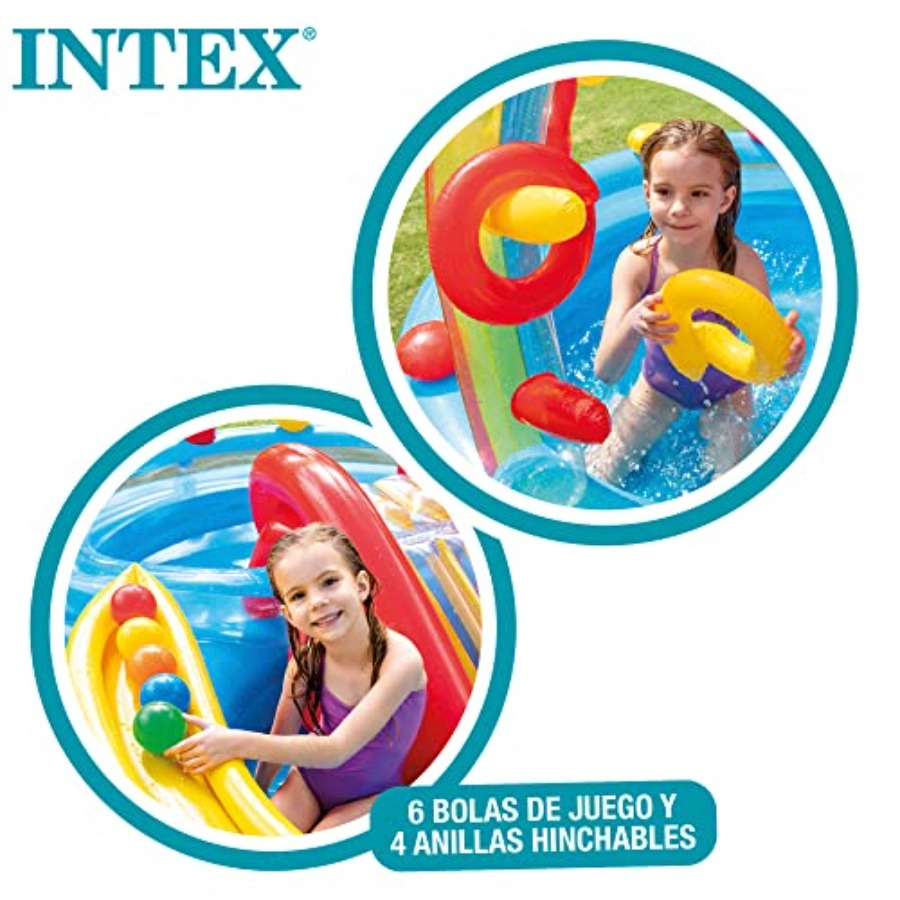 inflatable pool with water sli - Ring Toss Outdoor reseña y precio