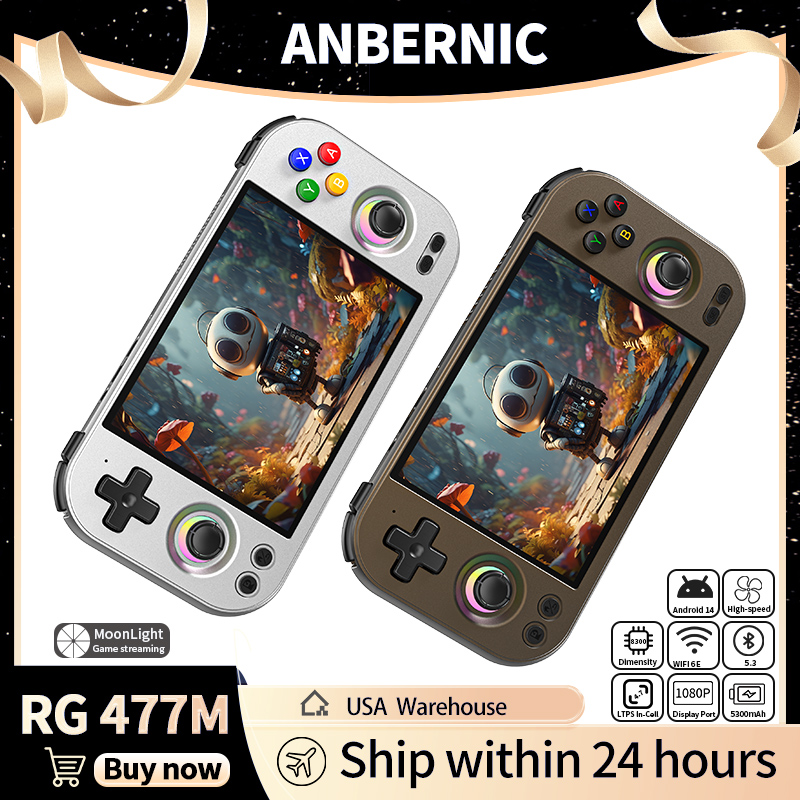 ANBERNIC RG 477M Retro Handhel - Party Games Download reseña y precio