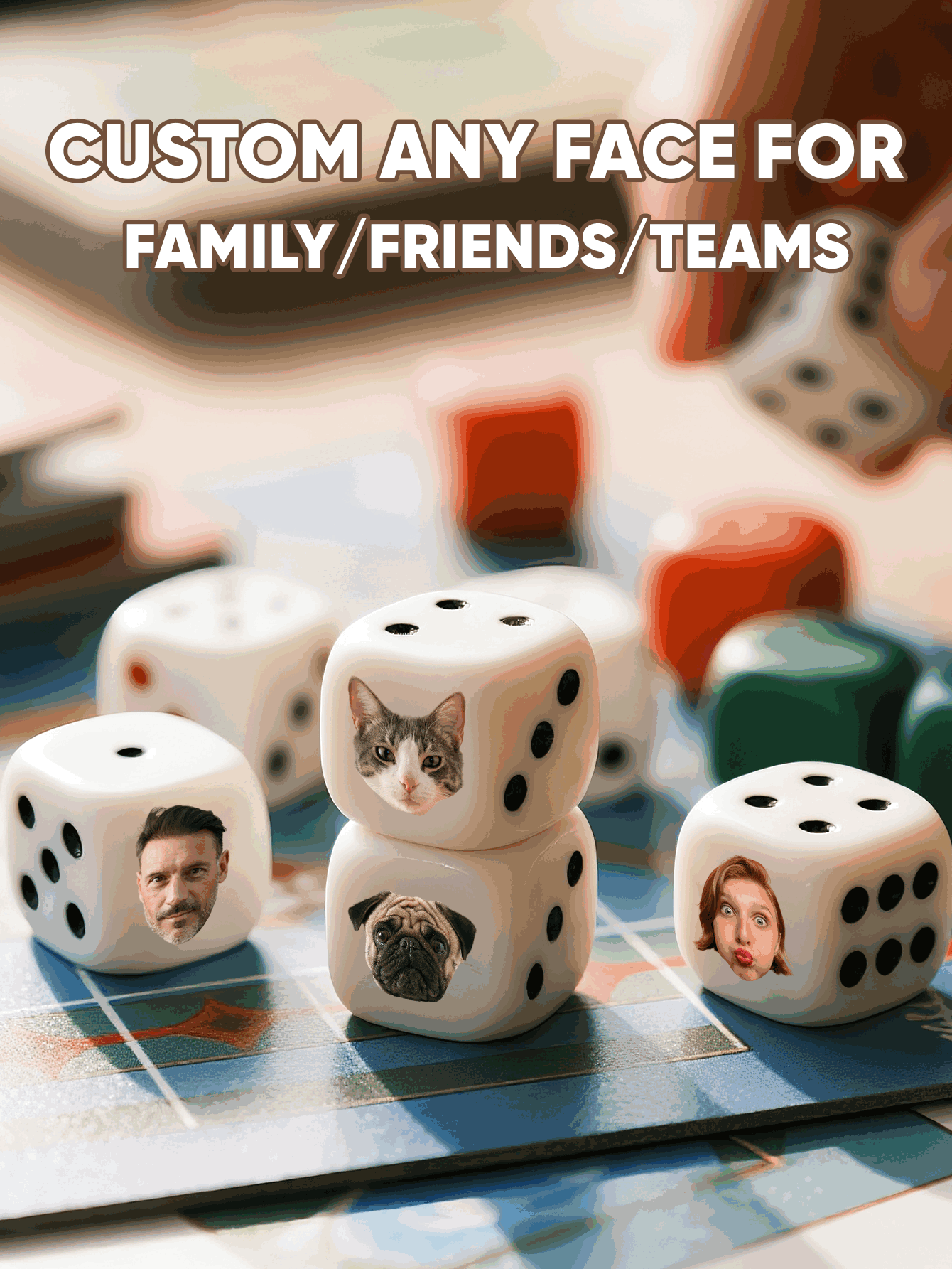 Custom Face Dice Personalized  - Party Games Christmas reseña y precio