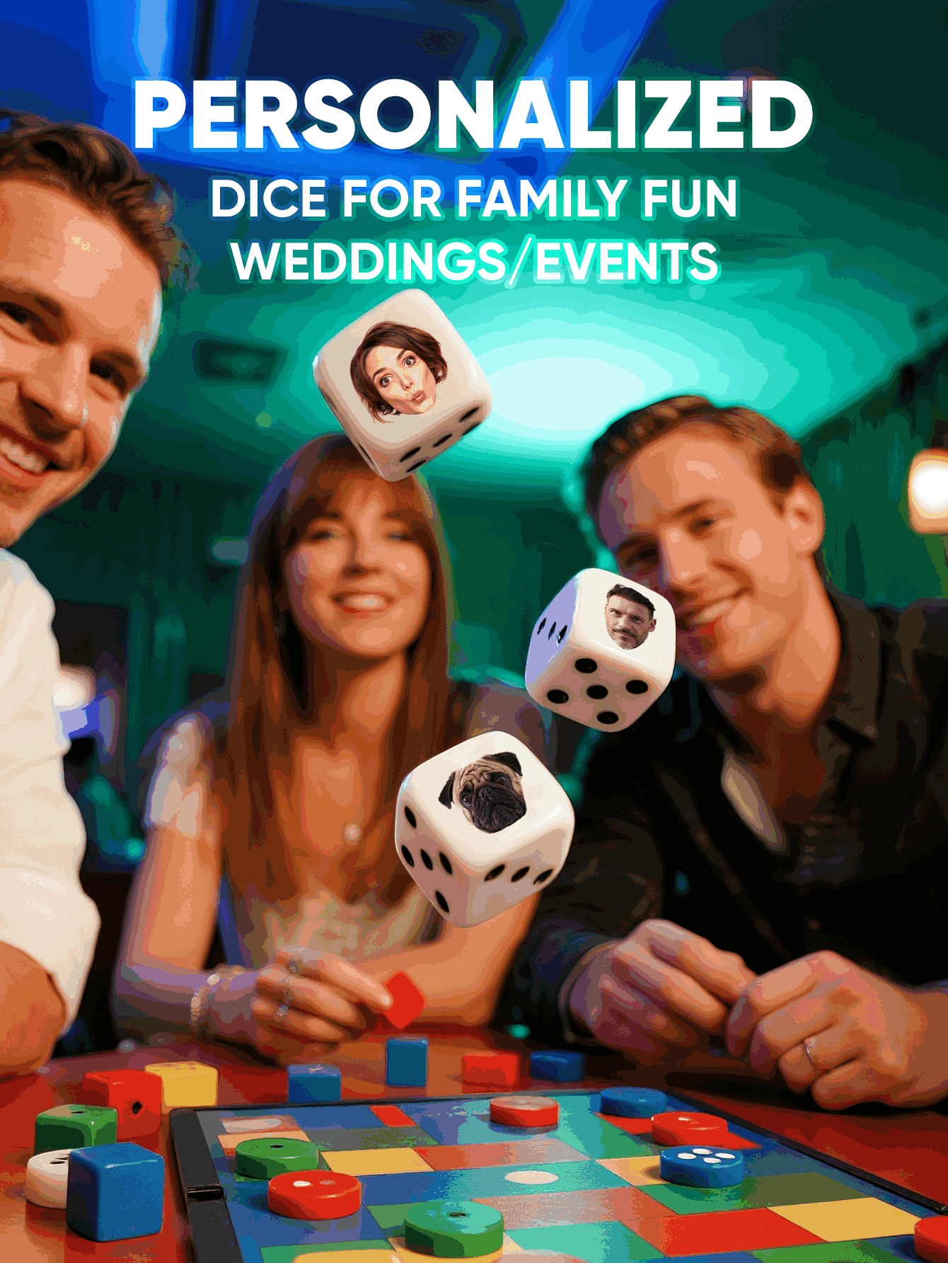 Custom Face Dice Personalized  - Party Games Christmas reseña y precio