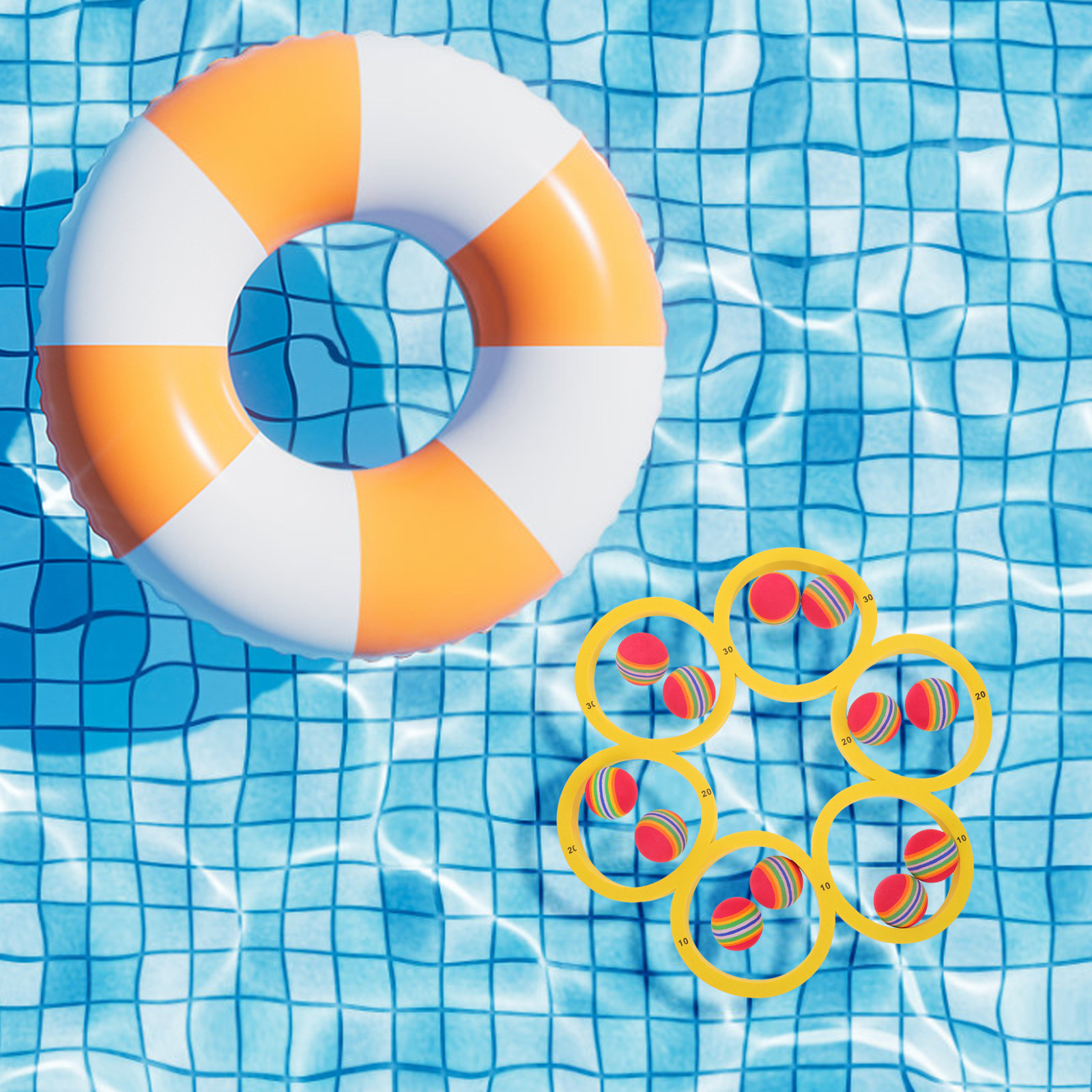 1Set Floating Water Throwing G - Ring Toss Outdoor reseña y precio