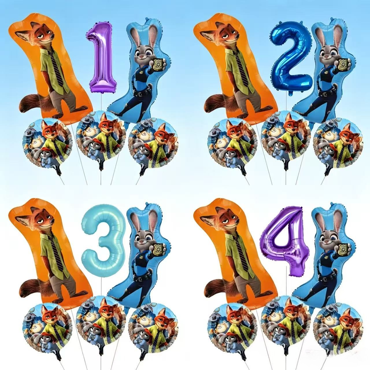 Large Zootopia Foil Balloons & - Zootopia Party Games reseña y precio