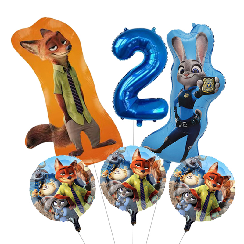 Large Zootopia Foil Balloons & - Zootopia Party Games reseña y precio