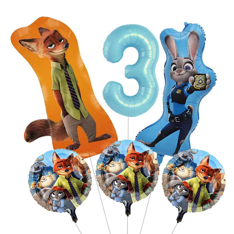 Large Zootopia Foil Balloons & - Zootopia Party Games reseña y precio