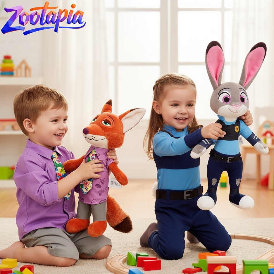 Cute Zootopia Nick Judy Plush  - Zootopia Party Games reseña y precio