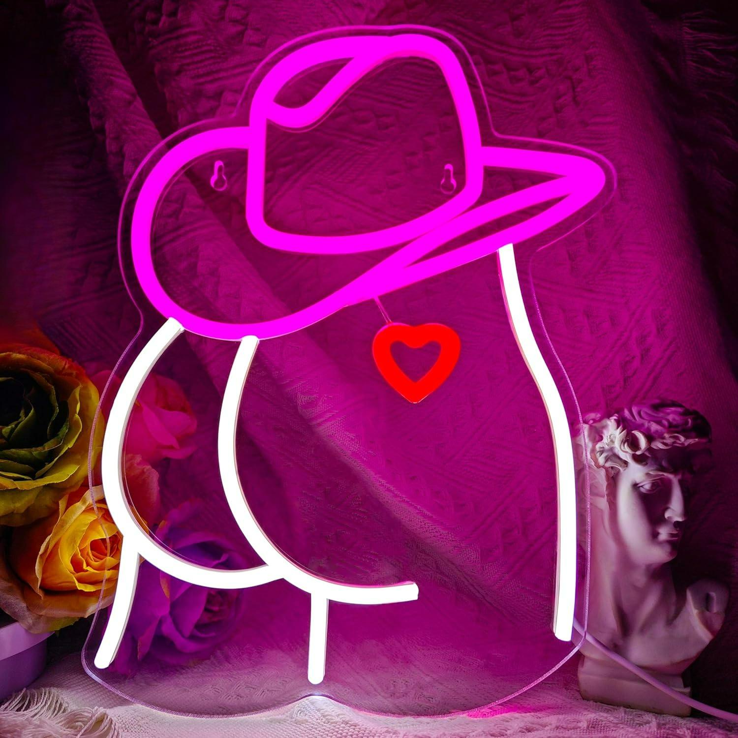 Cowgirl Neon Sign Dimmable LED - Party Games Christmas reseña y precio