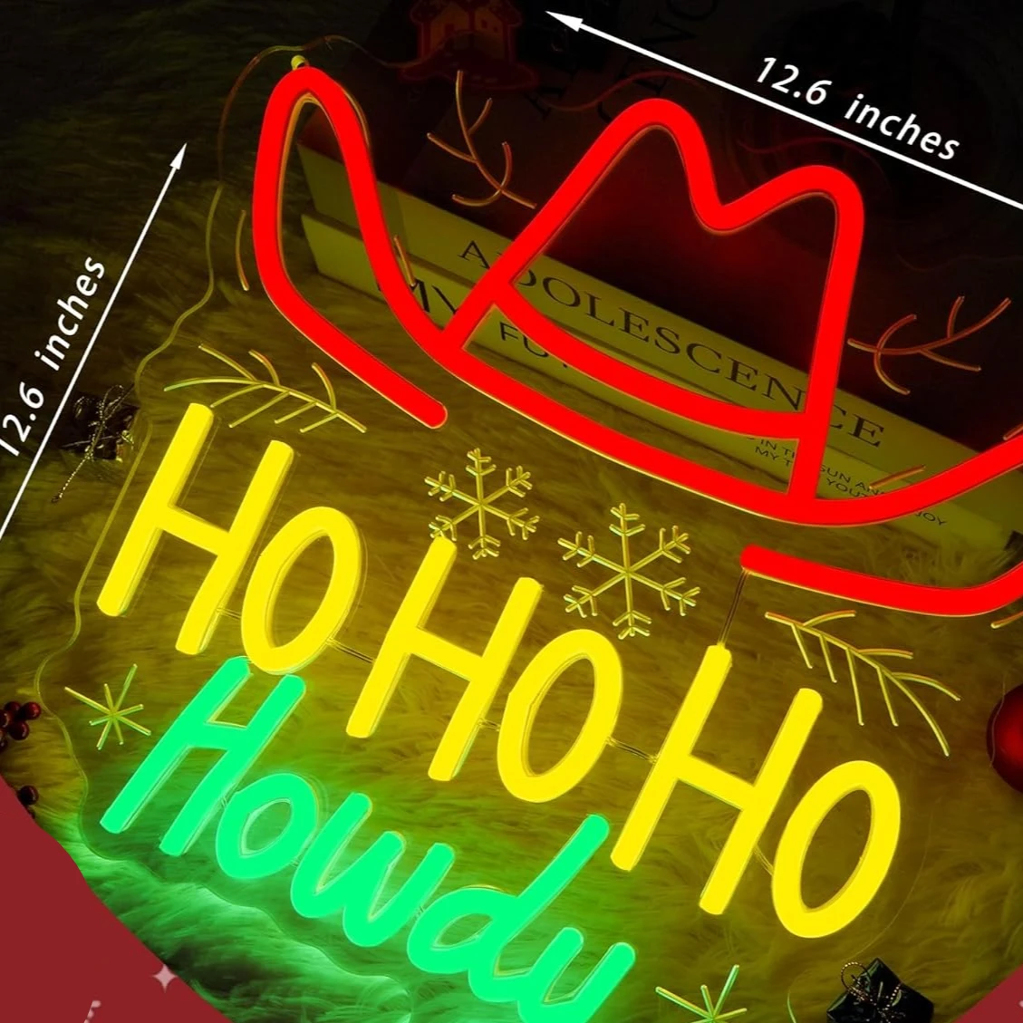 Christmas Neon Sign Ho Ho Ho H - Party Games Shop reseña y precio