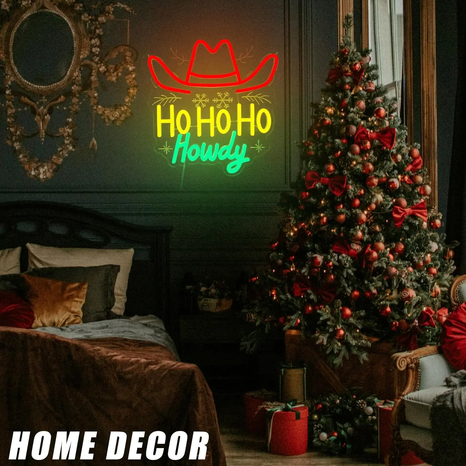 Christmas Neon Sign Ho Ho Ho H - Party Games Shop reseña y precio