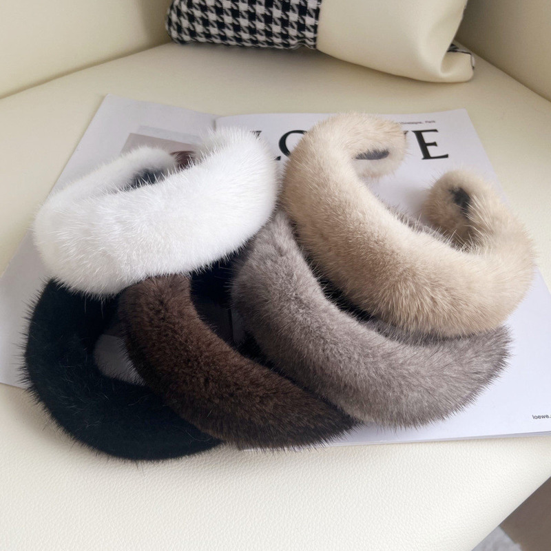 Real Mink Fur Headband Natural - Ring Toss Outdoor reseña y precio