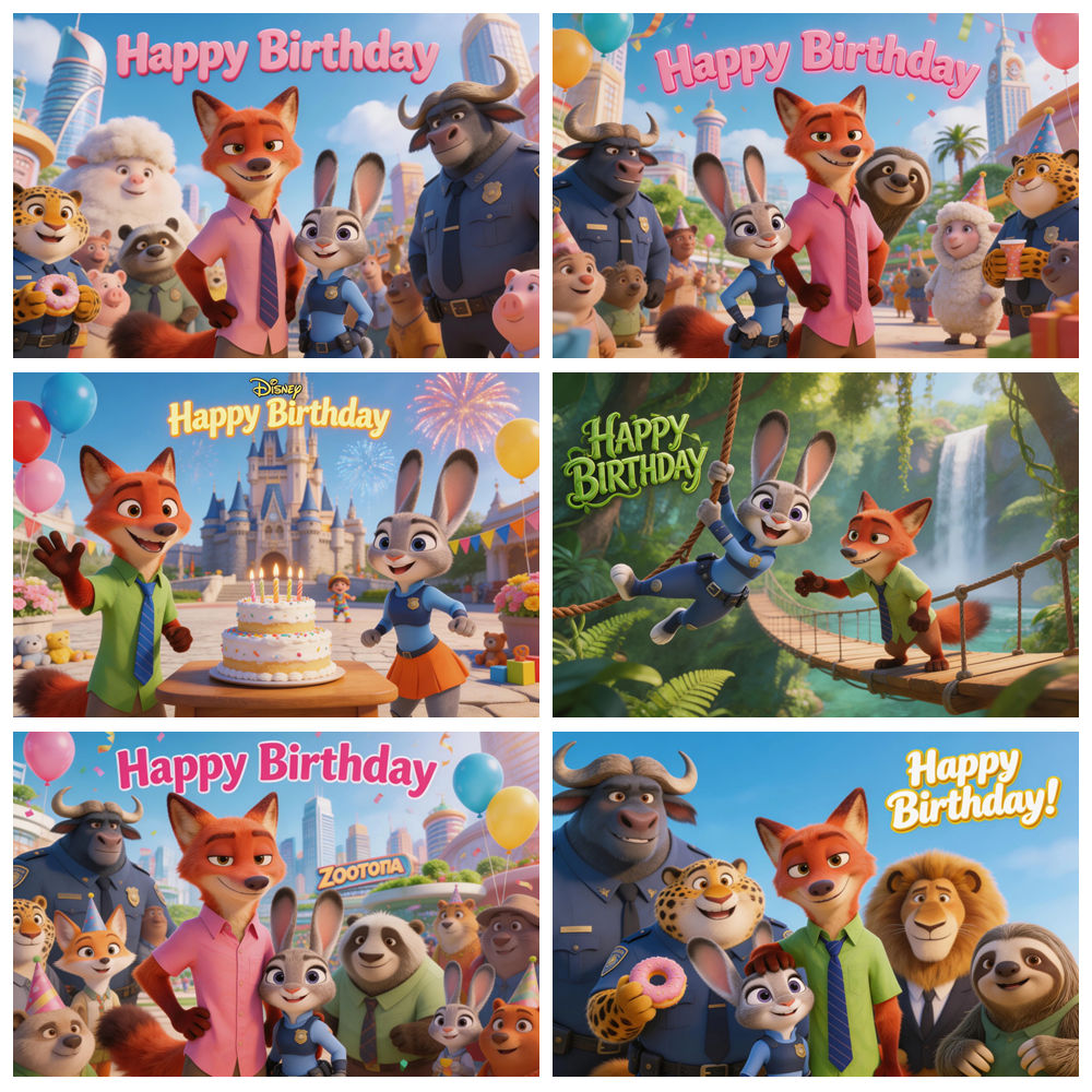 Zootopia Theme Birthday Party  - Zootopia Party Games reseña y precio