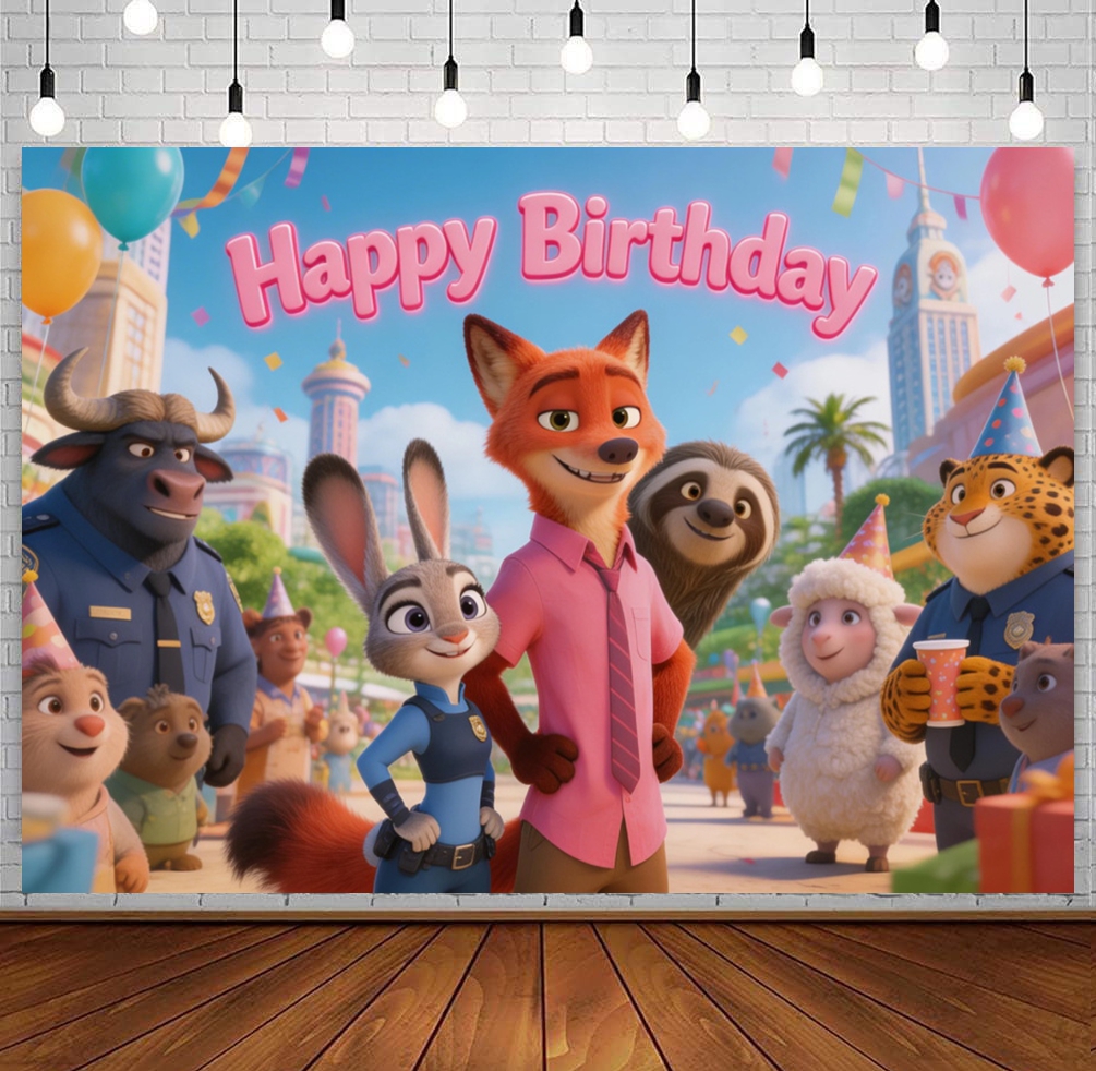 Zootopia Theme Birthday Party  - Zootopia Party Games reseña y precio