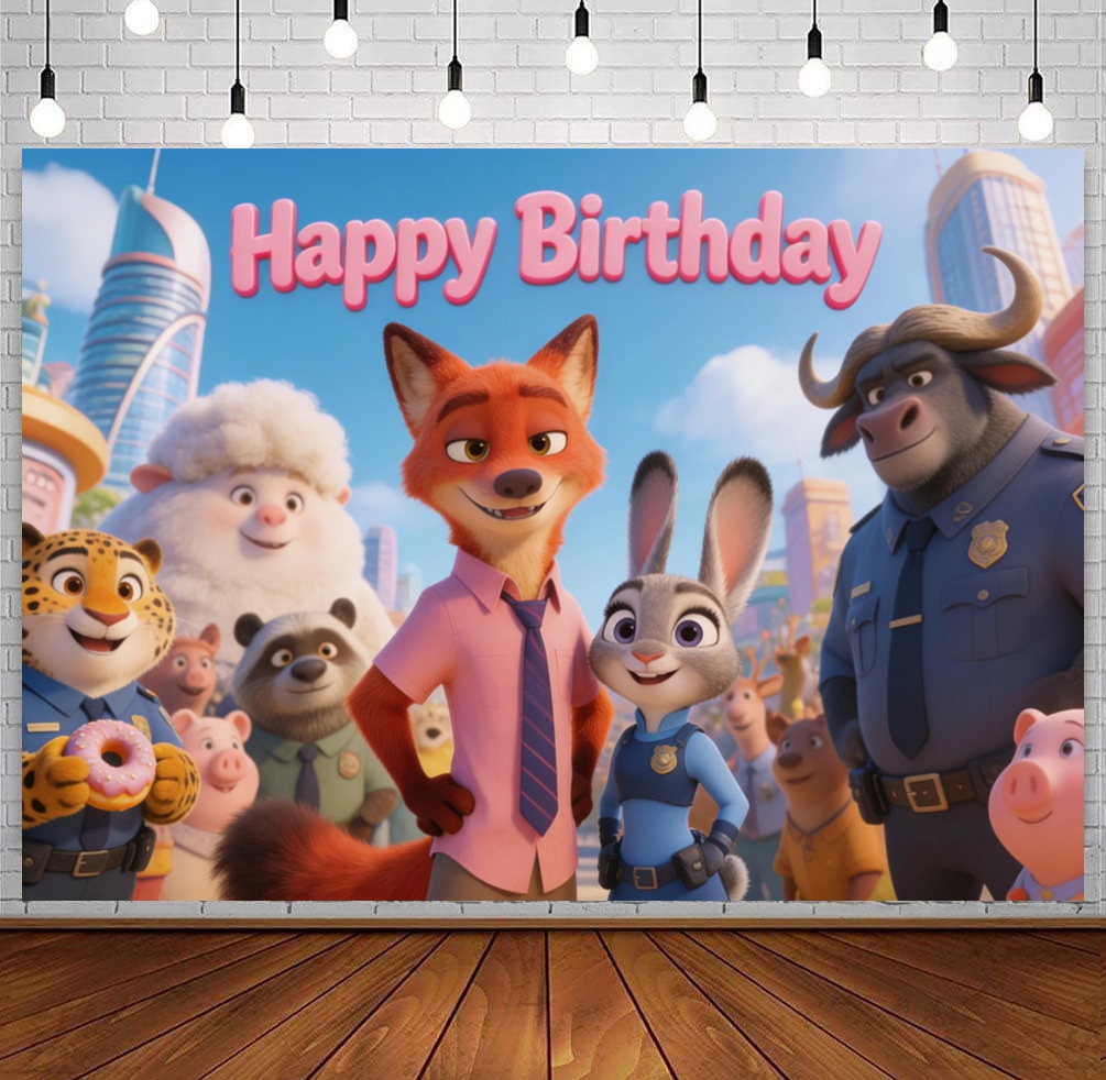 Zootopia Theme Birthday Party  - Zootopia Party Games reseña y precio