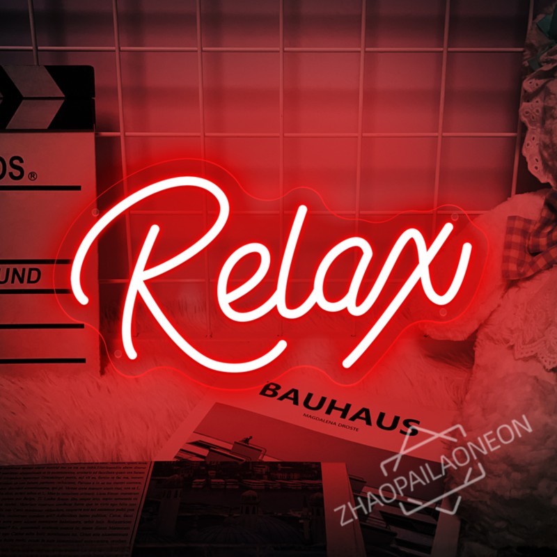 Relax  LED Neon Signs Massage  - Party Games Shop reseña y precio