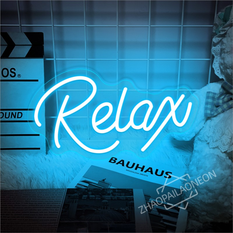 Relax  LED Neon Signs Massage  - Party Games Shop reseña y precio