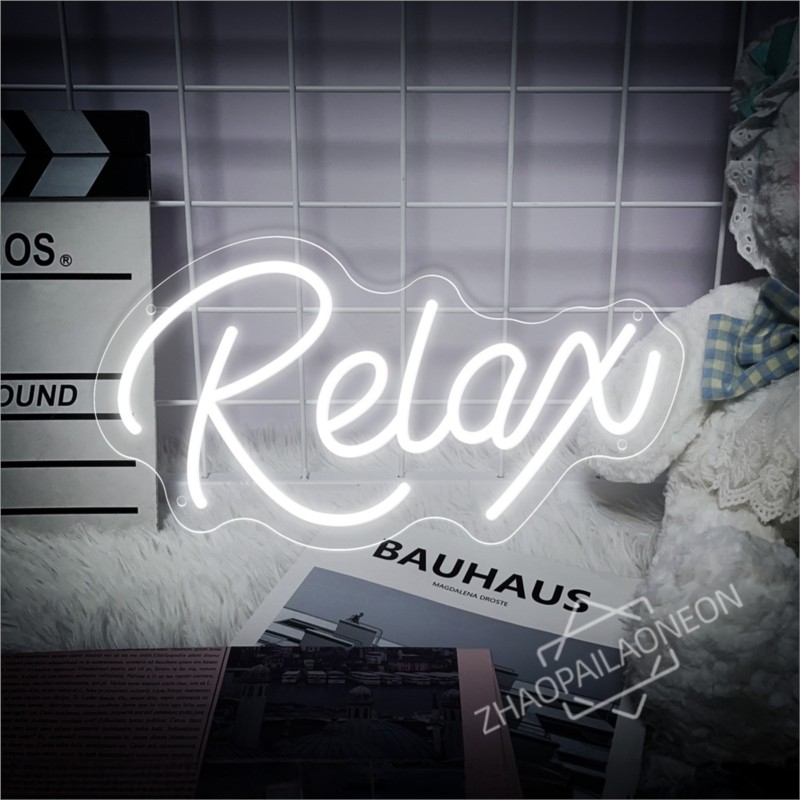Relax  LED Neon Signs Massage  - Party Games Shop reseña y precio