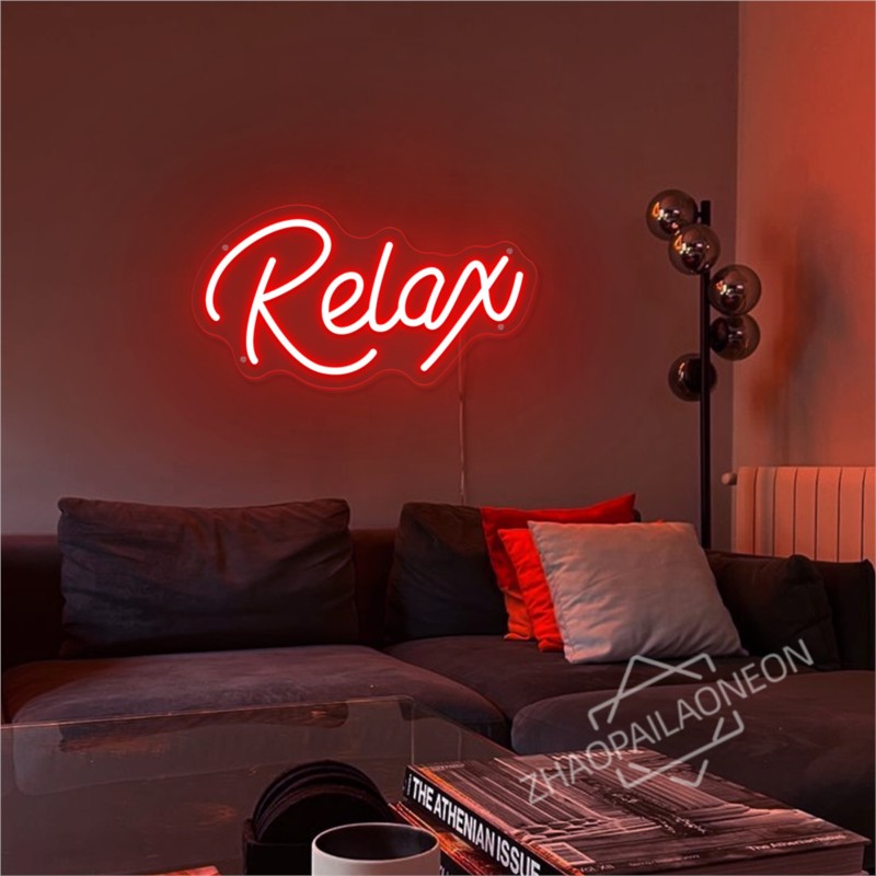 Relax  LED Neon Signs Massage  - Party Games Shop reseña y precio