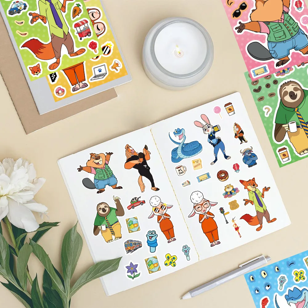 8/16Sheets Make a Face Zootopi - Zootopia Party Games reseña y precio