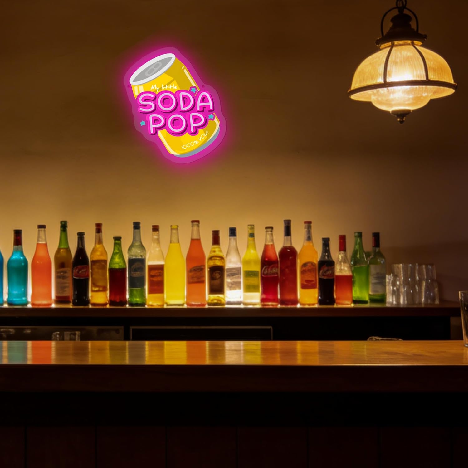 Soda Pop Neon Sign Beverage Ne - Party Games Shop reseña y precio
