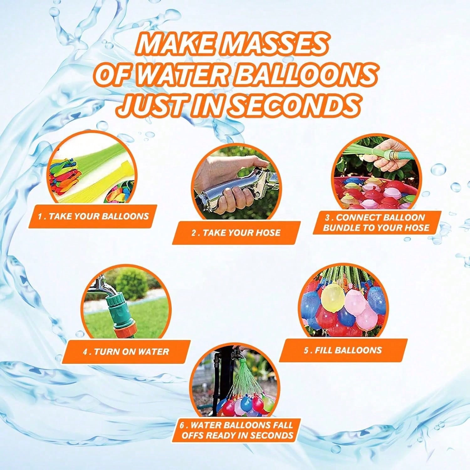 111 Water Balloons, Fast Spray - Party Games Bomb reseña y precio