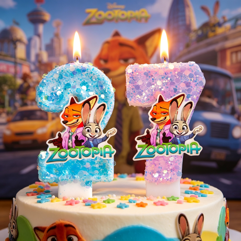 Amine Zootopia Candle Number 0 - Zootopia Party Games reseña y precio