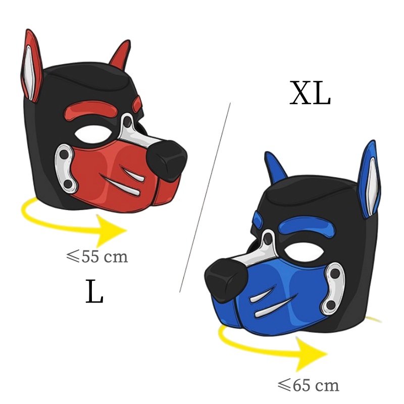 Erotic Colorful Dog Hood Mask  - Party Games Shop reseña y precio