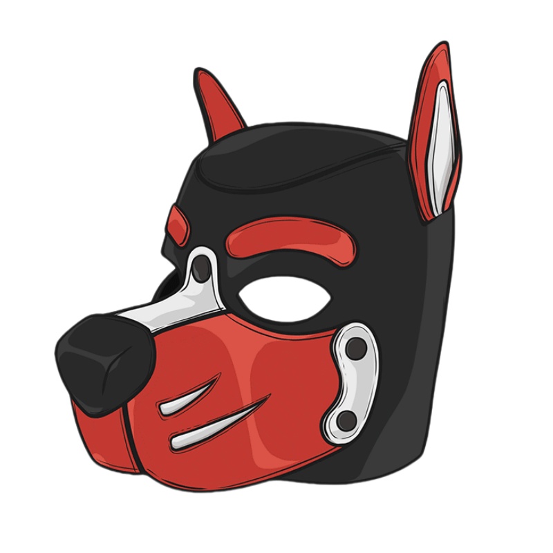 Erotic Colorful Dog Hood Mask  - Party Games Shop reseña y precio
