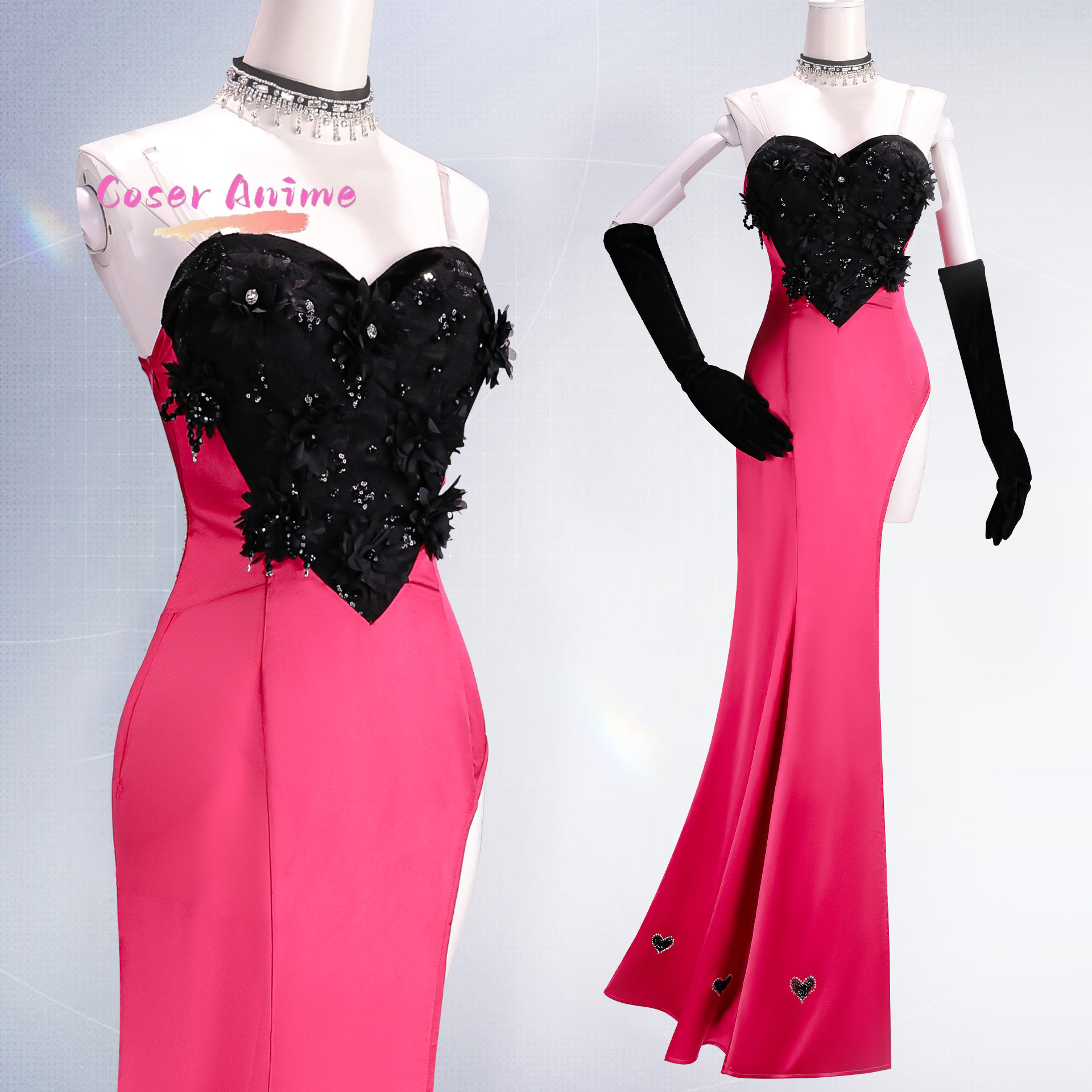 Angel Dust Cosplay Costume Uni - Party Games Christmas reseña y precio