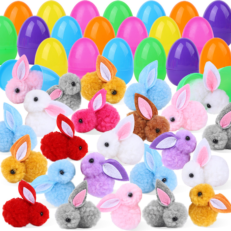 24/48Pcs Cute Easter Egg with  - Party Games Easter For Kids reseña y precio