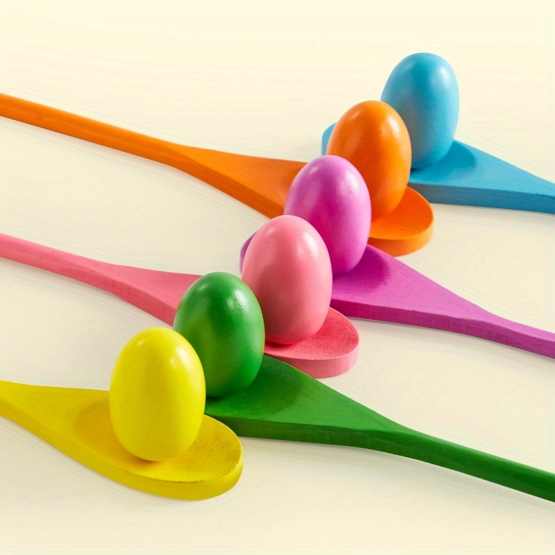 24 PCS Easter Egg and Spoon Ra - Party Games Easter For Kids reseña y precio