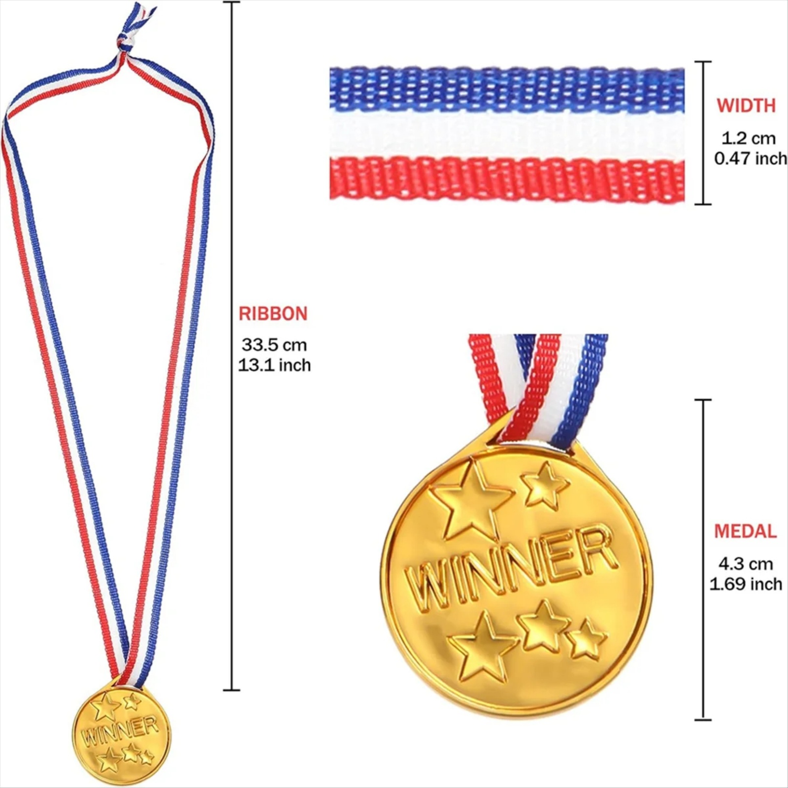 30Pcs Plastic Gold Winners Med - Party Games Easter For Kids reseña y precio