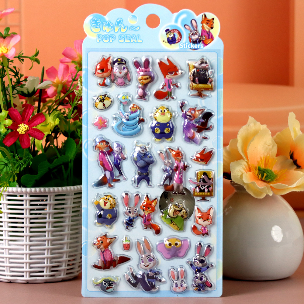 Zootopia 3D Embossed Stickers, - Zootopia Party Games reseña y precio